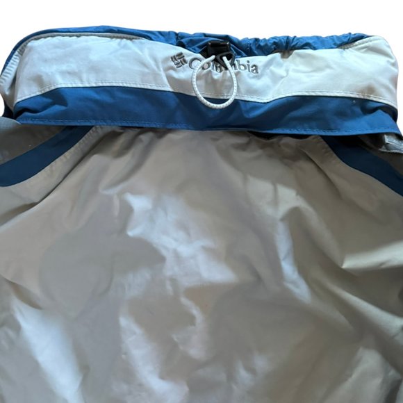 Columbia Silver/Blue/Grey Omnishield Vertex Jacket with Optional Hood - Mens L - Picture 16 of 16